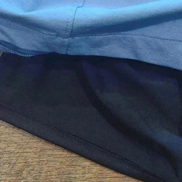 LL Bean blue comfort cycling shorts with padded liner women's size medium - Picture 4 of 6